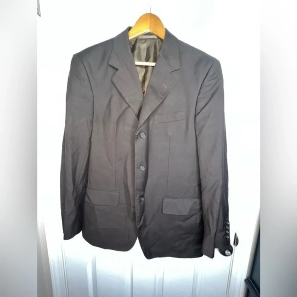 Cracka. Jack CJ Men’s 48 Super 120’s Coffee Brown Rayon Sport Coat Blazer Jacket